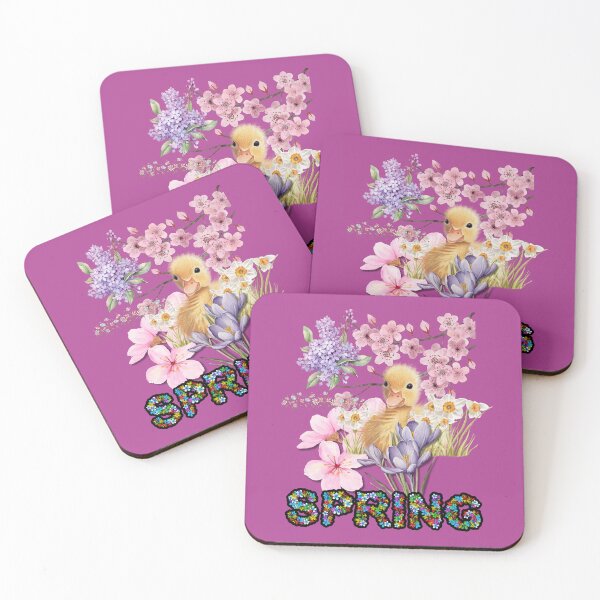 Item preview, Spring Blooming Flowers & Baby Duckling Design designed and sold by EarthArtDesigns.
