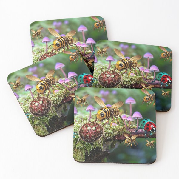 Item preview, Mushroons, bugs and mechanical bees. designed and sold by Helios Be. Lavsh.