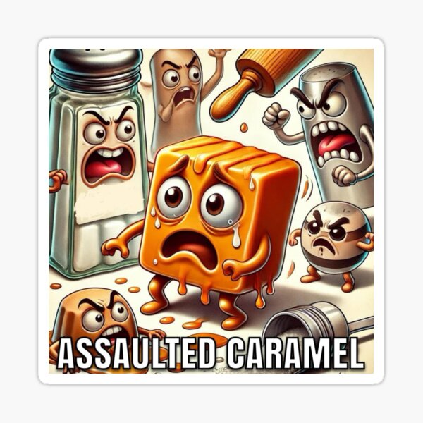 Aperçu de l'œuvre Caramel agressé créée et vendue par WiseBow.