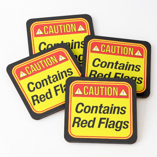 Item preview, CAUTION:  Contains Red Flags - funny warning signs designed and sold by DesignsFromTW-S.