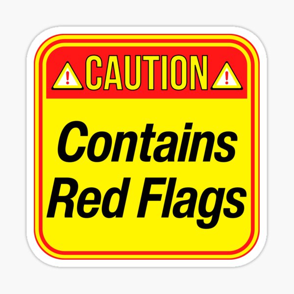 Artikel-Vorschau von ACHTUNG: Enthält Red Flags - lustige Warnschilder, designt und verkauft von DesignsFromTW-S.