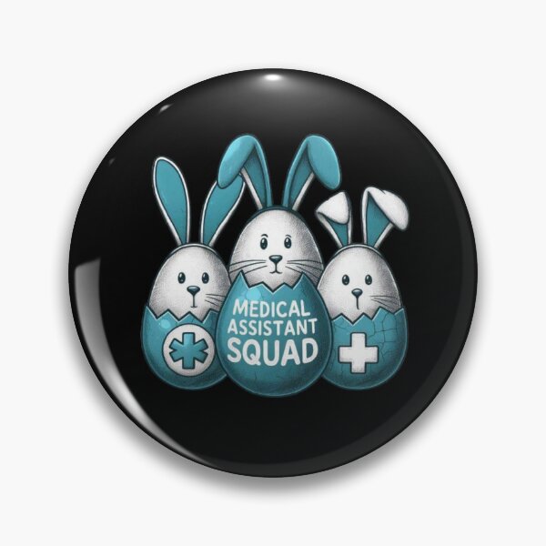 Aperçu de l'œuvre Medical Assistant Squad Easter Bunny Costume Eggs Hunt  créée et vendue par Creat-Des.