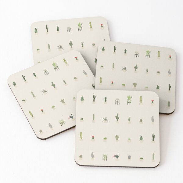 Item preview, Illustrated Cactus Houseplants Chart designed and sold by archetype prints.