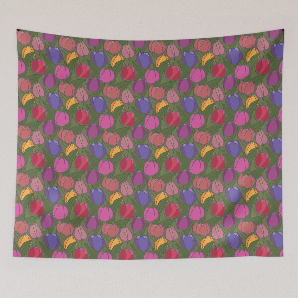 Item preview, Meadow of tulips multicolor designed and sold by RhoQA.