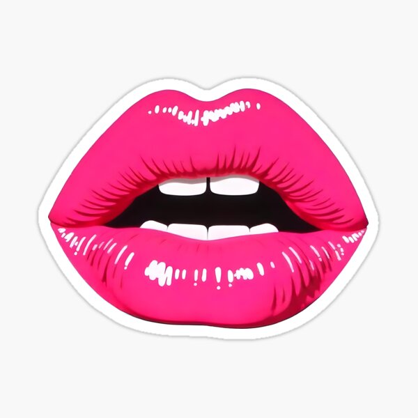 Item preview, Glossy Pink Pop Art Lips designed and sold by Denny-Danny.