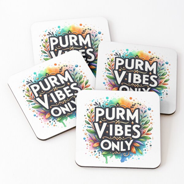 Item preview, Purim Vibes Only - Fun Jewish Holiday Celebration Design designed and sold by My Joyful Charm Store.