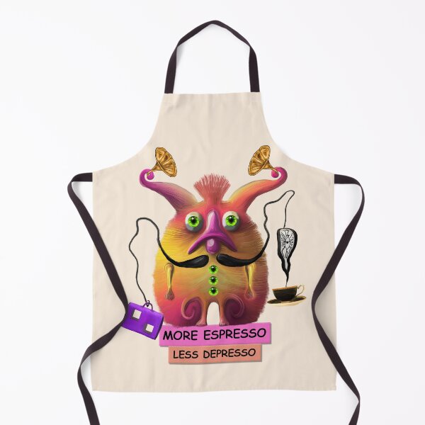 Item preview, More Espresso Less Depresso - Funny Coffee designed and sold by InkyGenies.