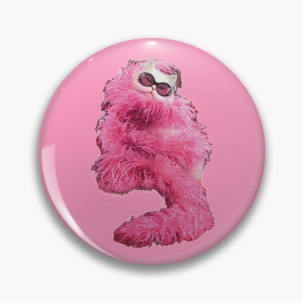 Item preview, Diva Cat with Hot Pink Fluffy Boa designed and sold by We Are Stardust.