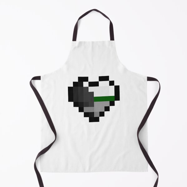 Item preview, Demiromantic Pride Flag Pixel Heart designed and sold by HarveyHandcraftsandDesigns.