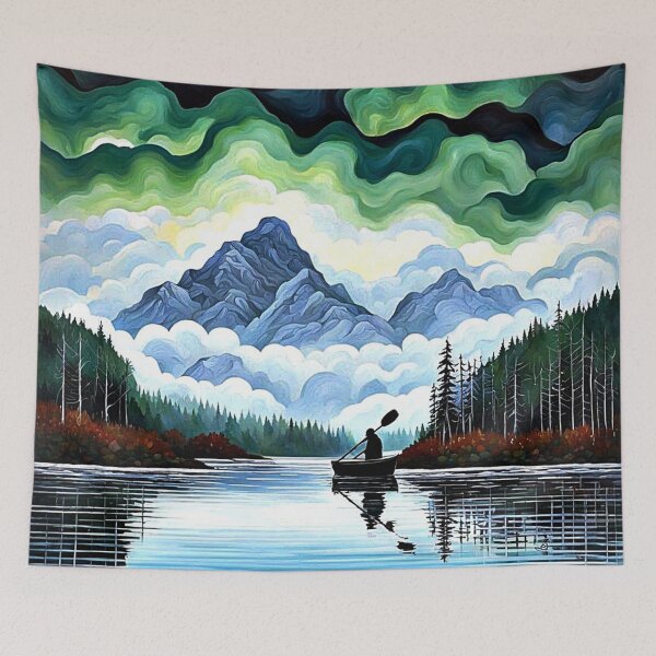 Item preview, Canoeist on the lake 3 designed and sold by George Hutton Hunter.