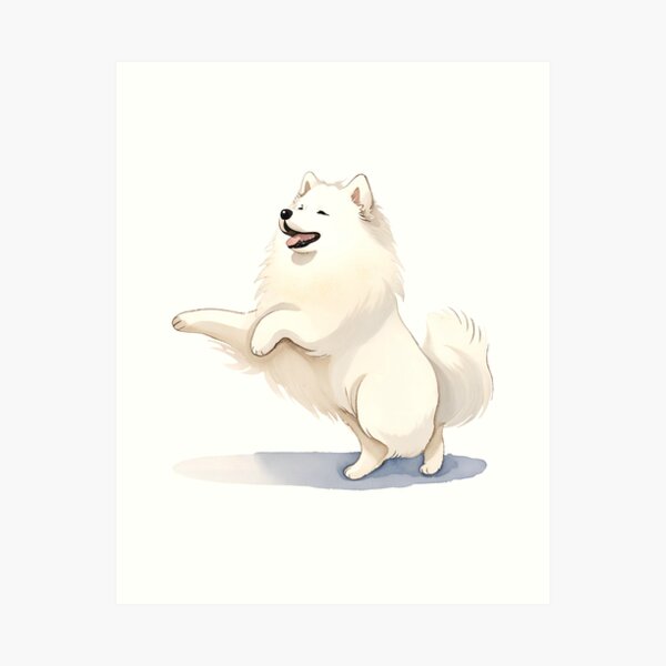 Item preview, Watercolour Samoyed Dog designed and sold by TheresaNicole.