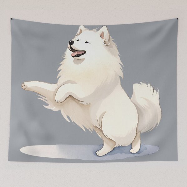 Item preview, Watercolour Samoyed Dog designed and sold by TheresaNicole.