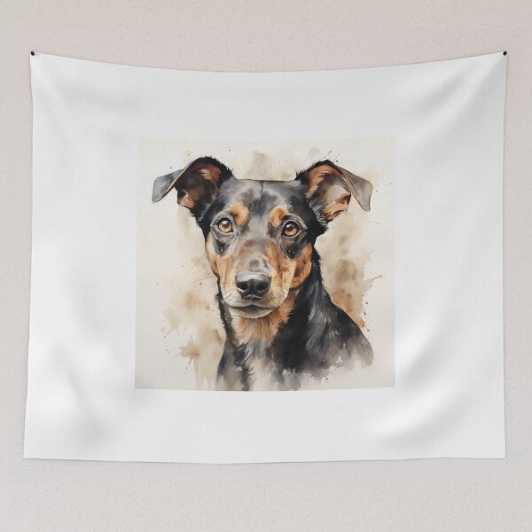 Item preview, dog watercolor designed and sold by CreativeGorillas.