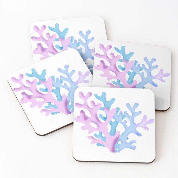 Item preview, Pink blue teal coral designed and sold by Arigaetano.
