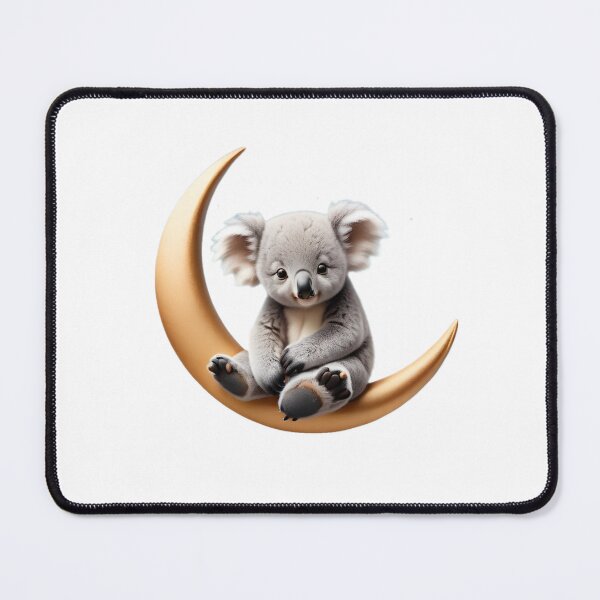 Artikelvorschau, A sleepy koala bear hugging a crescent moon entworfen und verkauft von T-SHIR-Universe.