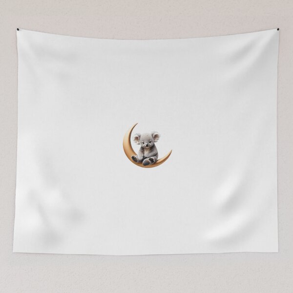Item preview, A sleepy koala bear hugging a crescent moon designed and sold by T-SHIR-Universe.