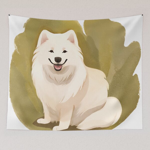 Item preview, Watercolour Samoyed Dog designed and sold by TheresaNicole.