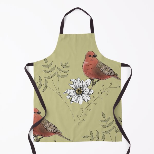 Item preview, Sparrow and daisy pattern designed and sold by Doodlevine.