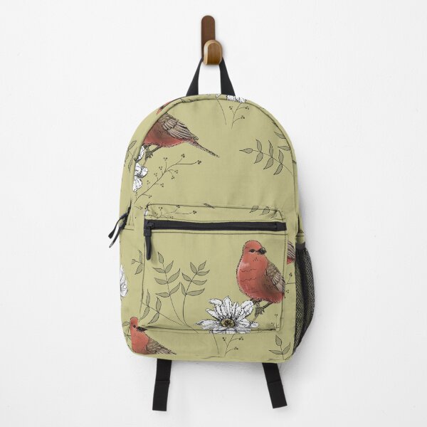 Item preview, Sparrow and daisy pattern designed and sold by Doodlevine.
