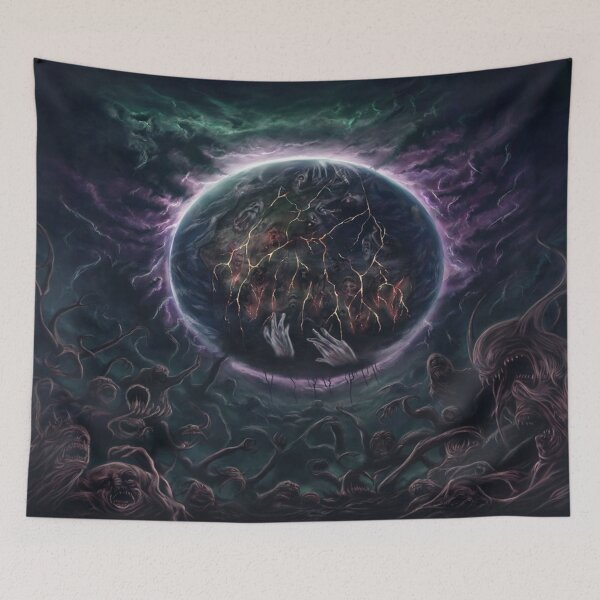 Item preview, Haunted Earth with Glowing Cracks  Premium Cool Trendy Best Gift designed and sold by Imaginarium of Chaos falcon88 .