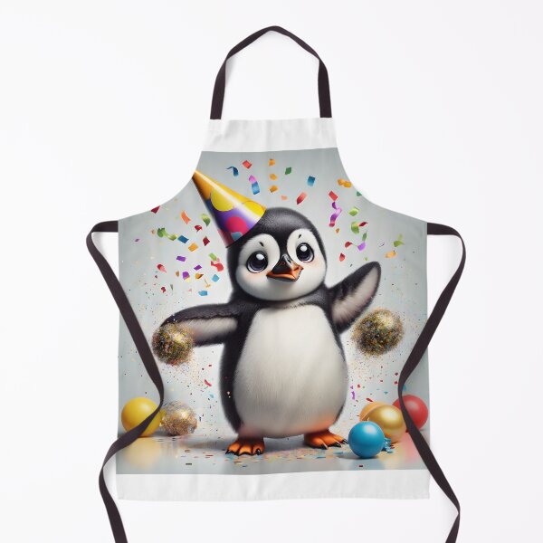 Artikelvorschau, A dancing penguin with a party hat and confetti entworfen und verkauft von T-SHIR-Universe.