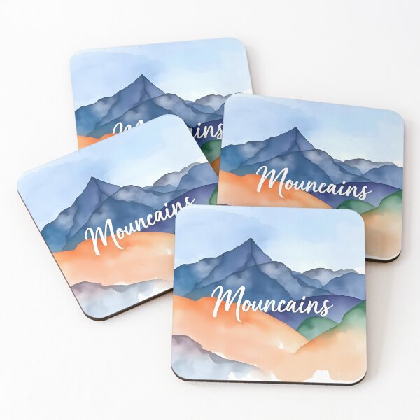 Item preview, Twilight Mountain Watercolor Design designed and sold by Shirtastically.