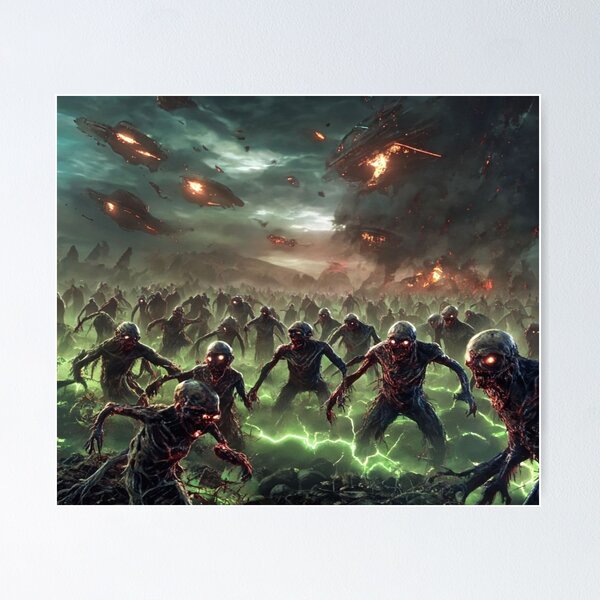 Item preview, Alien Zombie Invasion on Earth  Premium Cool Trendy Best Gift designed and sold by Imaginarium of Chaos falcon88 .