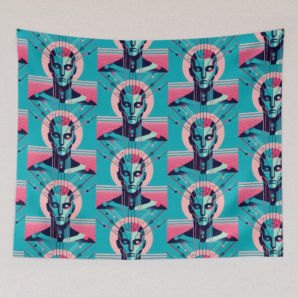 Item preview, Digital Consciousness: Sci-Fi Circuitry Portraits designed and sold by InevitableAum.