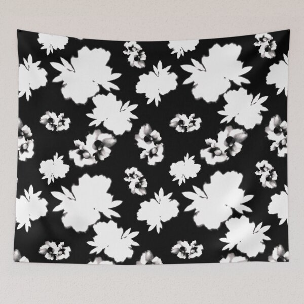 Item preview, BW Blurred Vintage Floral designed and sold by Nina May Designs.
