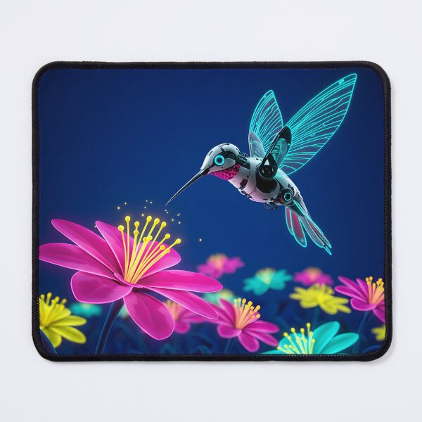 Item preview, Robo-Hummingbird in a Digital Garden designed and sold by Frog Level Treasures.