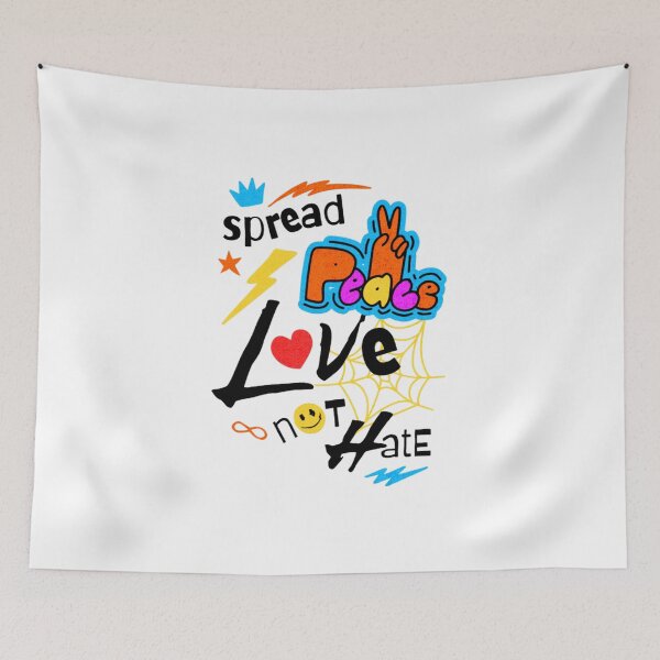 Item preview, "Spread Love, Not Hate" – Inspirational Message for Positivity & Kindness designed and sold by Colorful-Garden.