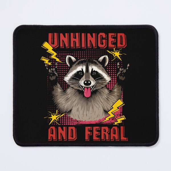 Artikelvorschau, Unhinged und Feral Raccoon – Crazy Rocker Vibes entworfen und verkauft von Aredbox.