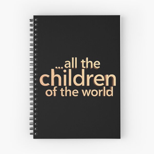 Item preview, All the Children of the World – A Message of Unity and Love designed and sold by MySheetMusicArt.