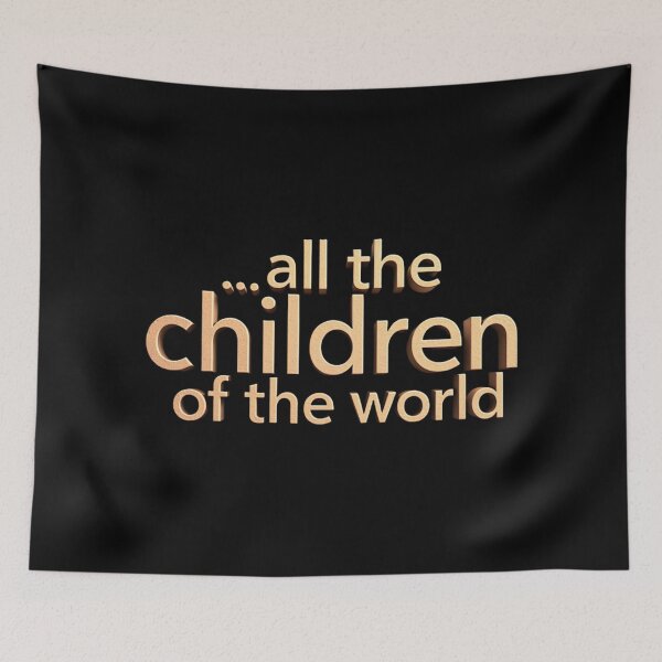 Item preview, All the Children of the World – A Message of Unity and Love designed and sold by MySheetMusicArt.