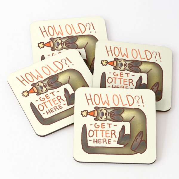 Item preview, How Old? Get Otter Here! designed and sold by Squosh.