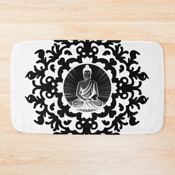Item preview, Black mandala buddha designed and sold by Buda--Vibes.