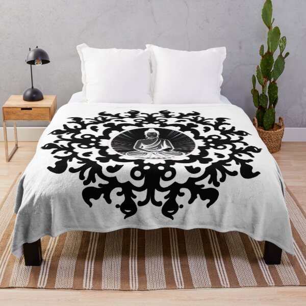 Item preview, Black mandala buddha designed and sold by Buda--Vibes.