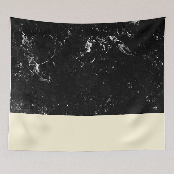 Item preview, Light Blush Yellow Meets Black Marble #1 #decor #art designed and sold by Anita's & Bella's Art.