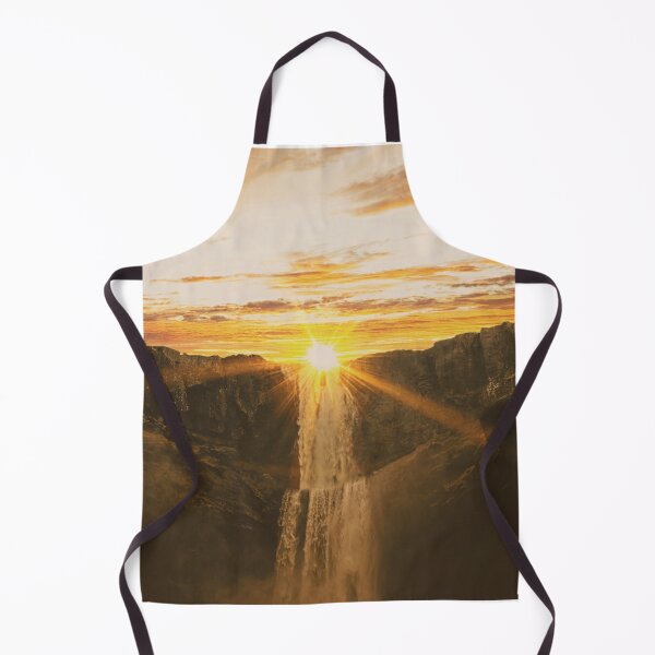 Item preview, Sunset and Golden Skies Above a Waterfall  designed and sold by CountyKent.