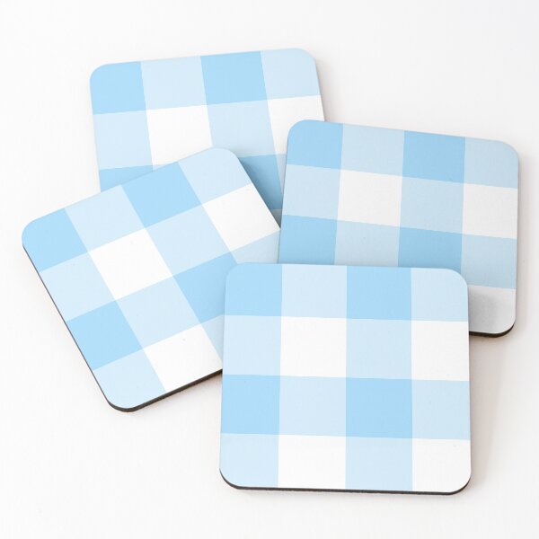 Item preview, Light Blue Gingham Plaid Print designed and sold by CloudkissedDesignCo.