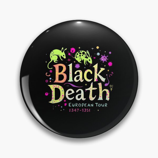 Item preview, Black Death European tour.  designed and sold by Witch Queen Clothing.