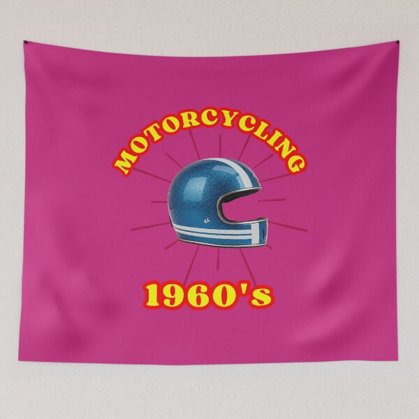 Item preview, Motorcycle Helmet - Motorcycling 1960's designed and sold by MasonsTshirts.