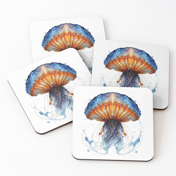 Item preview, Giant blue jellyfish deep sea creature designed and sold by Ann Miu Deluxe.