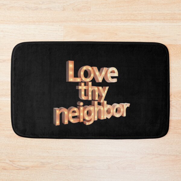 Item preview, Love Thy Neighbor – Illuminated 3D Text designed and sold by MySheetMusicArt.