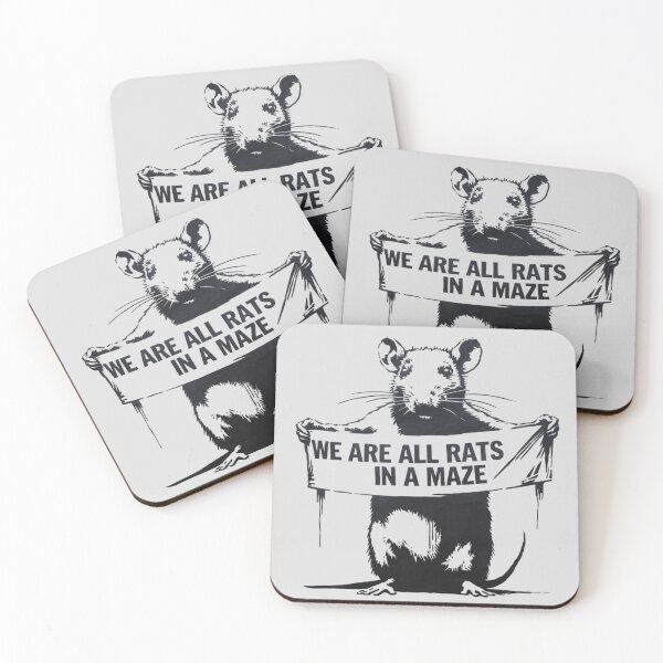 Item preview, Banksy Rat - We are all rats in a maze designed and sold by 123ks.