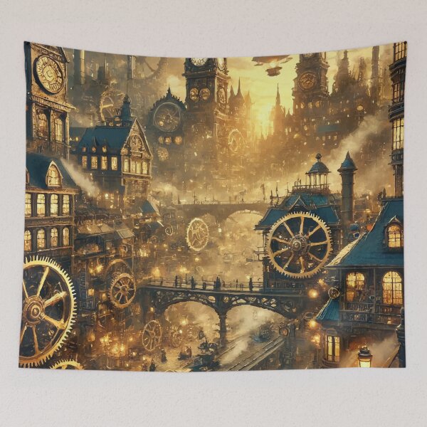 Item preview, The Gilded Gears of Aetheris designed and sold by AbstractAnom.