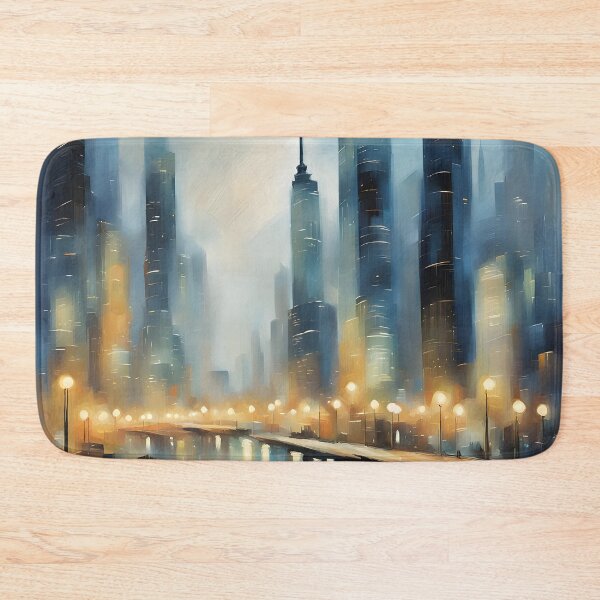 Item preview, Abstract City Glowing At Night II designed and sold by Glimmersmith.