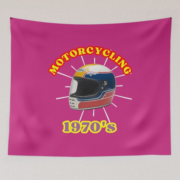 Item preview, Motorcycle Helmet - Motorcycling 1970's designed and sold by MasonsTshirts.