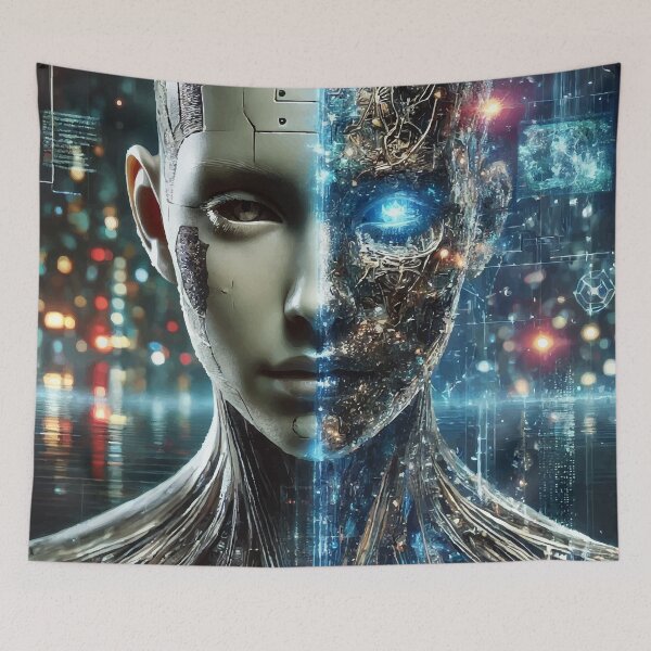 Item preview, Singularity Awakened: The Merging of Man and Machine designed and sold by AbstractAnom.