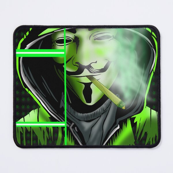Item preview, Hooded & Masked Stoner – Mysterious Cannabis Vibes designed and sold by GrizzlyCollective.